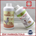 5% povidone iodine disinfectant solution for poultry wound treatment